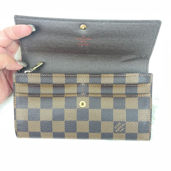 LOUIS VUITTON Portefeuille Sarah ZIP long wallet 💯 Authentic - Picture 5 of 10